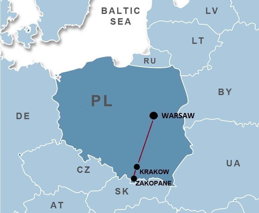 Warsaw - Krakow - Zakopane